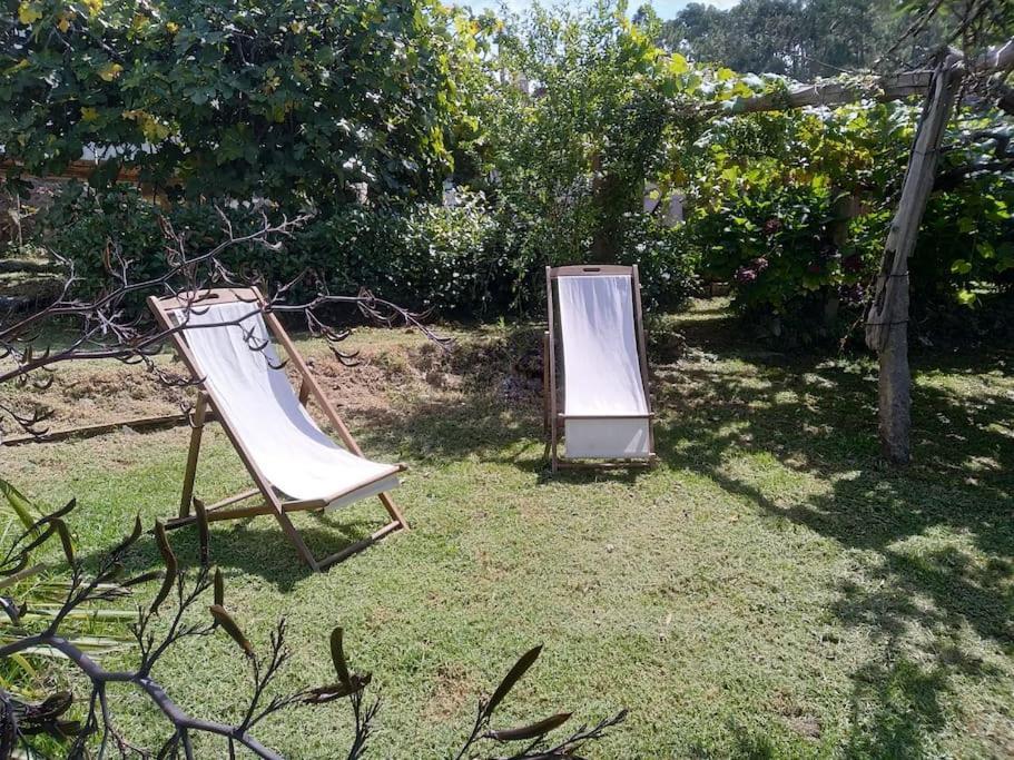 Villa A Barraca. Casa Con Jardin Y Vistas A La Ria Bueu Esterno foto