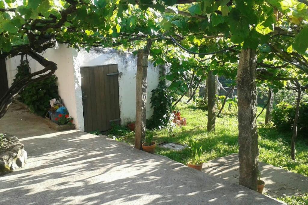 Villa A Barraca. Casa Con Jardin Y Vistas A La Ria Bueu Esterno foto